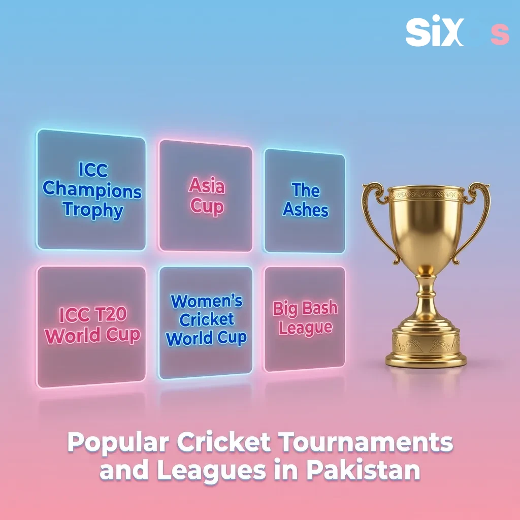 Cricket fans watching major tournaments including World Cup, IPL, PSL, and The Ashes on Six6s betting platform — Six6s in Pakistan