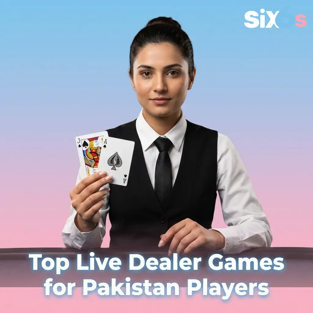 Live dealer casino games including Andar Bahar, Teen Patti, roulette, baccarat, and blackjack — Six6s in Pakistan